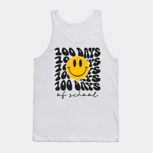 100 days of school Retro Smiley Face Tank Top